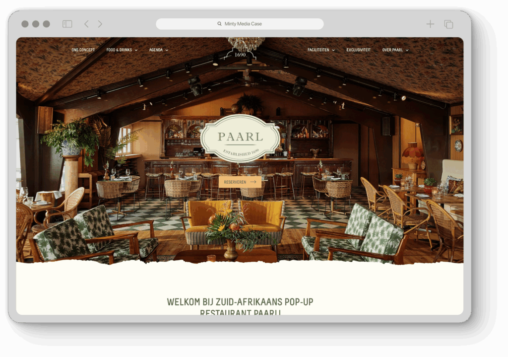 WordPress website PAARL