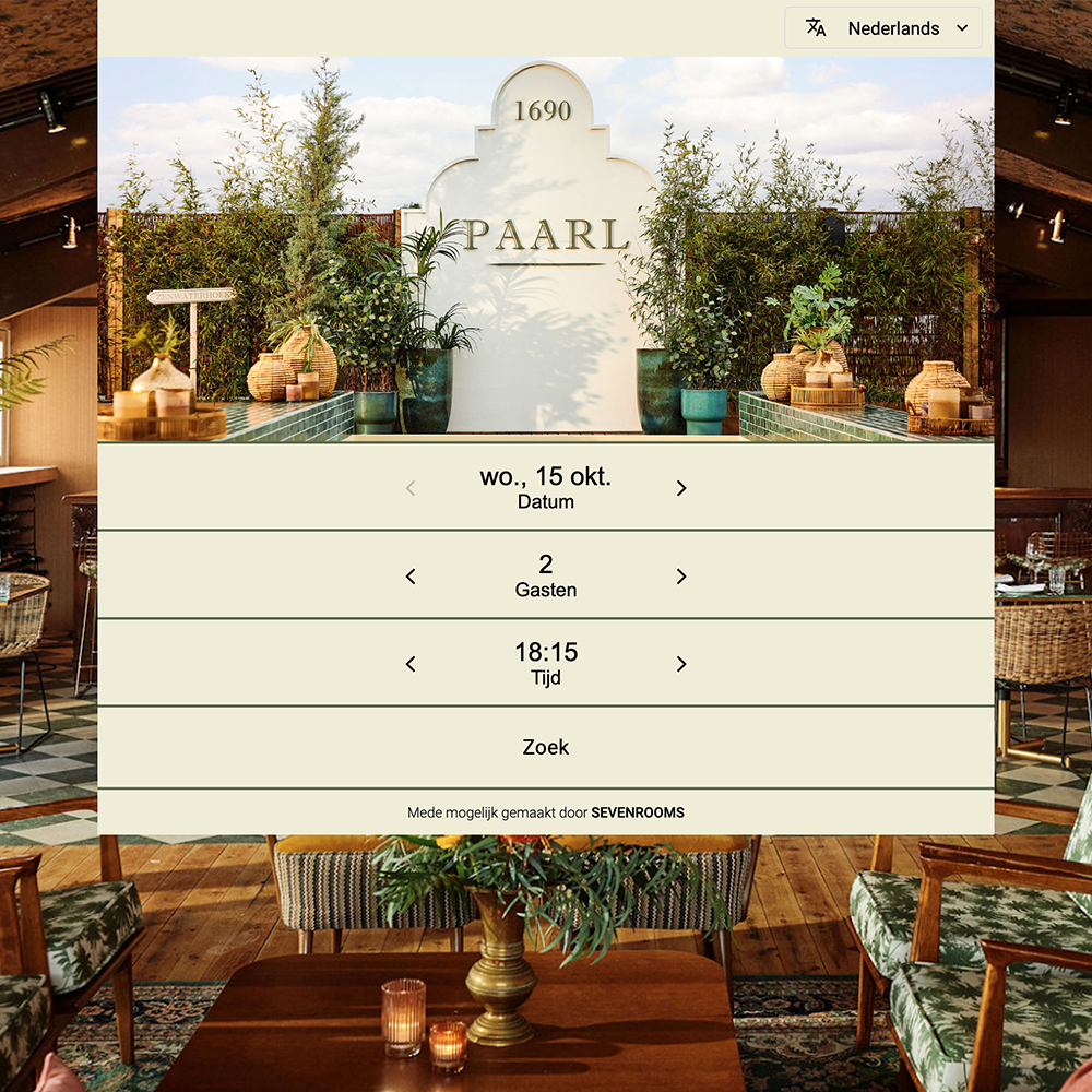 restaurant paarl website development
